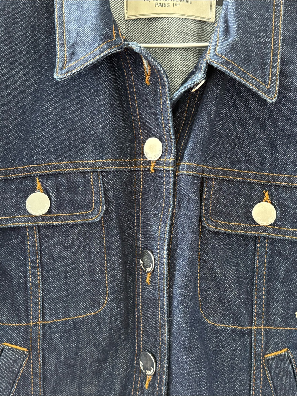 Maison Kitsuné DENIM ARIANNA OVERSIZED JACKET Size S - Picture 3 of 6